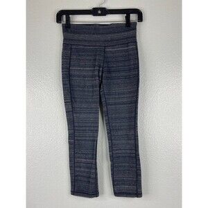 GAP Fit Women XS Capri Leggings Black Gray Yoga Fitness Wear
